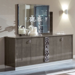 Camel Platinum Day Silver Birch Glamour Italian Large Buffet Large Sideboard