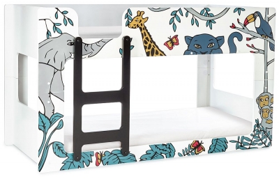 Safari White Novelty Bunk Bed - image 1