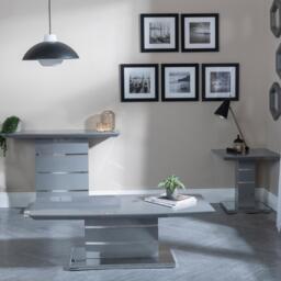 Clearance - Rimini Grey Gloss Coffee Table - thumbnail 5