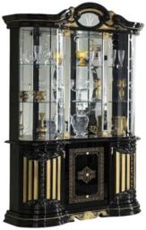 Betty Black Italian 3 Door Vitrine