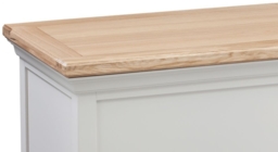 Homestyle GB Cotswold Oak and Painted Blanket Box - thumbnail 2