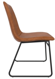 2 x Alphason Bowden Caramel Faux Leather Dining Chair - C005013TUK - thumbnail 3