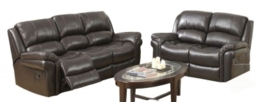 Farnham Brown Leather 3+2 Recliner Sofa Suite