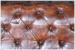 Talpa Genuine Brown Leather Chester Sofa - thumbnail 5