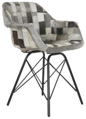 Grey Fabric Dining Chair