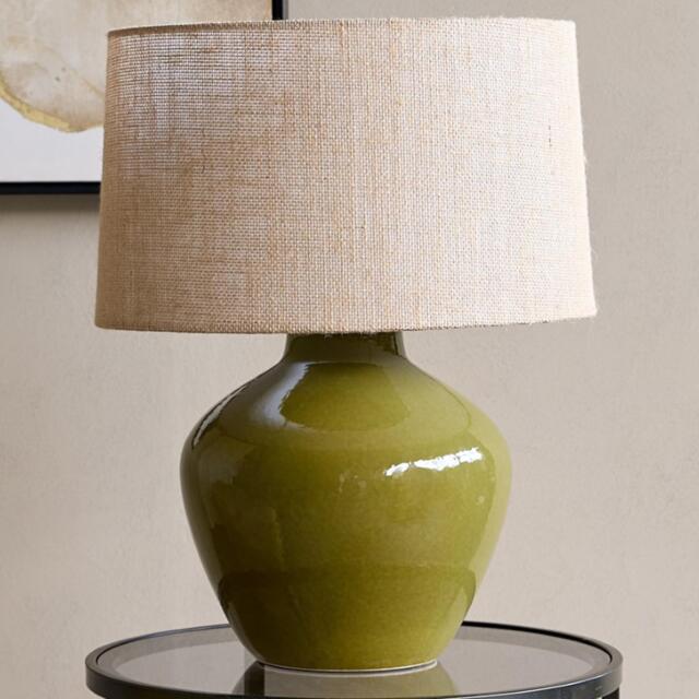 Aubrey Table Lamp - Green Ceramic - Large