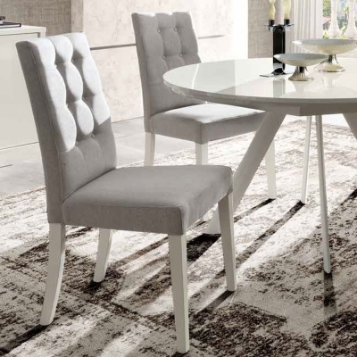 Camel Roma Day Dama White Mojito Fabric Italian Dining Chair - image 1