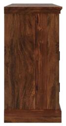 Clearance - Maharani Sheesham Sideboard, Indian Wood, 135cm Medium Cabinet, Lattice Jali Design - 2 Door with 6 Drawers - thumbnail 3