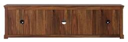 Clearance - Maharani Sheesham TV Unit, Indian Wood, Wide Cabinet 200cm, Stand Upto 75in Plasma TV, Lattice Jali Design - 2 Door with 1 Shelf - thumbnail 5
