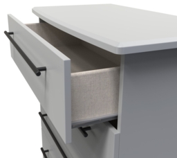 Beverley Grey 5 Drawer Chest - thumbnail 2