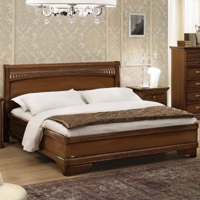 Camel Torriani Walnut Italian Tiziano 6ft Queen Size Bed - image 1