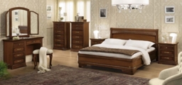 Camel Torriani Walnut Italian Tiziano 6ft Queen Size Bed - thumbnail 3