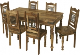 Thacket Sheesham Dining Table and 6 Chairs