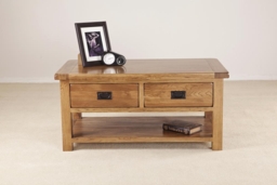 Originals Rustic Oak Storage Coffee Table - thumbnail 2