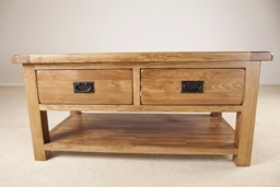 Originals Rustic Oak Storage Coffee Table - thumbnail 3