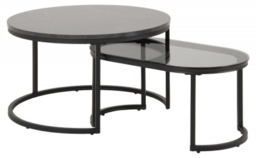 Spiro Black Coffee Table (Set of 2)