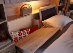 Luxor 3+4 Overbed Unit with 33cm Occasional Element and 140cm Bed in Rustic Oak - W 215 - thumbnail 3