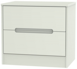 Monaco Cashmere Matt 2 Drawer Midi Chest