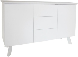 Flux White 2 Door 3 Drawer Large Sideboard - thumbnail 1