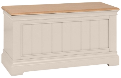 Annecy Cobblestone Grey Painted Blanket Box - image 1