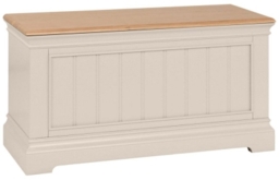 Annecy Cobblestone Grey Painted Blanket Box - thumbnail 1
