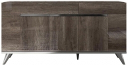 Modern Medea Vintage Oak Italian 165cm Large Buffet Sideboard - 3 Doors