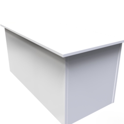 Plymouth White Gloss Blanket Box - thumbnail 3