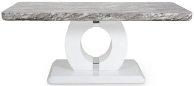 Neptune Marble Effect Grey White/ Coffee Table - image 1