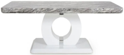 Neptune Marble Effect Grey White/ Coffee Table - thumbnail 1