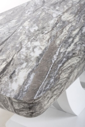 Neptune Marble Effect Grey White/ Coffee Table - thumbnail 2