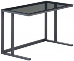 Alphason Air Black Glass Computer Desk