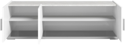 Modern Mara White Italian 140cm TV Unit with Metal Handle - thumbnail 3