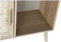 Riley Wood and Rattan Bookcase - thumbnail 2