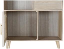 Riley Wood and Rattan Bookcase - thumbnail 5