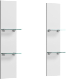 Modern Treviso DVD Shelves - White - thumbnail 2
