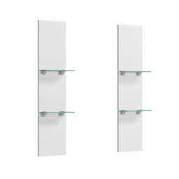 Modern Treviso DVD Shelves - White - thumbnail 3