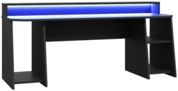 Tezaur Matt Black and Blue Led Gaming Desk - thumbnail 2