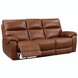 Rocco Sofa - Power Recliner - Saddle Leather - 3 Seater - thumbnail 2