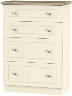 Vienna Cream 4 Drawer Deep Chest - image 1