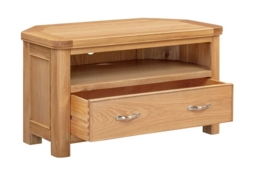 Clarion Oak Corner TV Unit - thumbnail 2