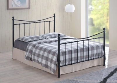 Time Living Alderley Black Metal Bed