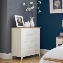 Salerno Ivory 4 Drawer Chest - thumbnail 2
