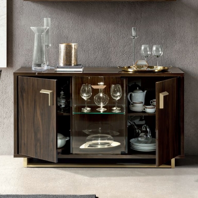 Camel Volare Day Walnut Italian Buffet Large Sideboard - image 1