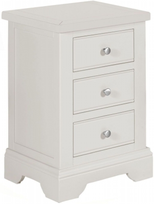 Berkeley Grey Painted 3 Drawer Bedside Cabinet - image 1