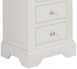 Berkeley Grey Painted 3 Drawer Bedside Cabinet - thumbnail 3
