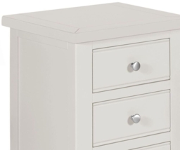 Berkeley Grey Painted 3 Drawer Bedside Cabinet - thumbnail 2