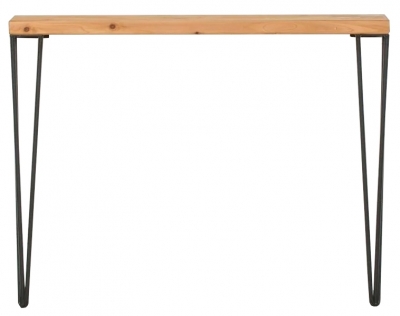 Rustic Console Table with Hairpin Legs - image 1