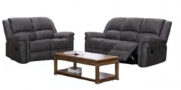 Gloucester Dark Grey 3+2 Seater Recliner Sofa Suite