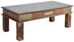 Trona Rosewood Glass Top Coffee Table - thumbnail 2