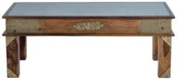 Trona Rosewood Glass Top Coffee Table - thumbnail 1